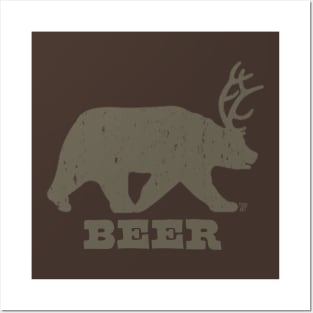 BEER BEAR Posters and Art